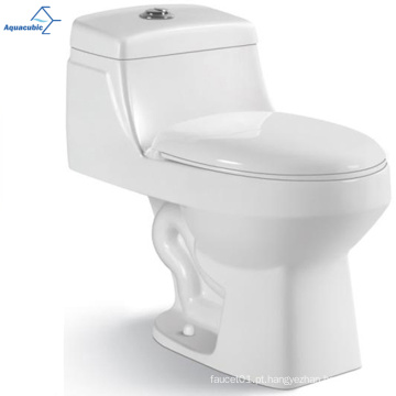 Aquacúbico Sanitary Ware WC Banheiro de banheiro montou o piso de duas peças de duas peças Siphon Flushing Dual-Flush-Flush alongado